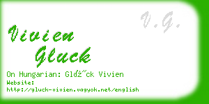 vivien gluck business card